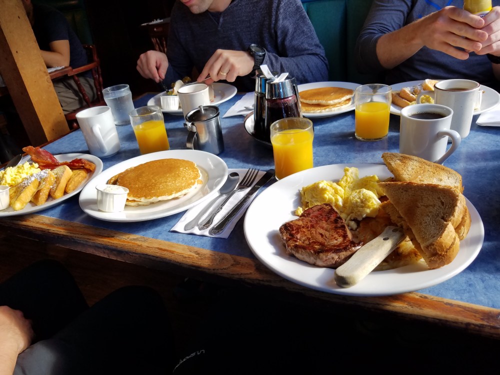 Breakfast as a lunch