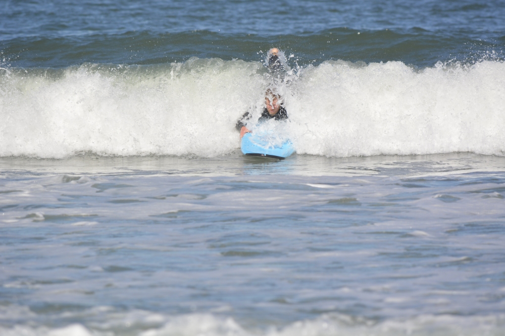 Pacifica Beach surfing